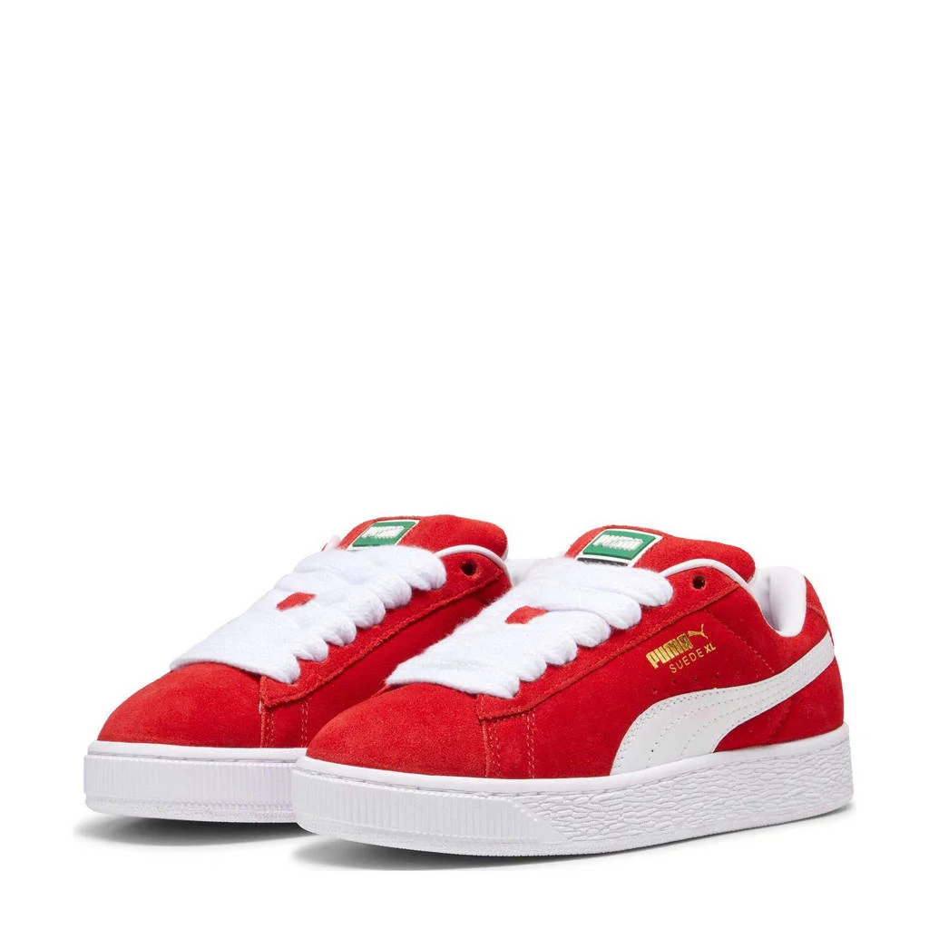 Puma Suede XL Jrsneakers rood/wit