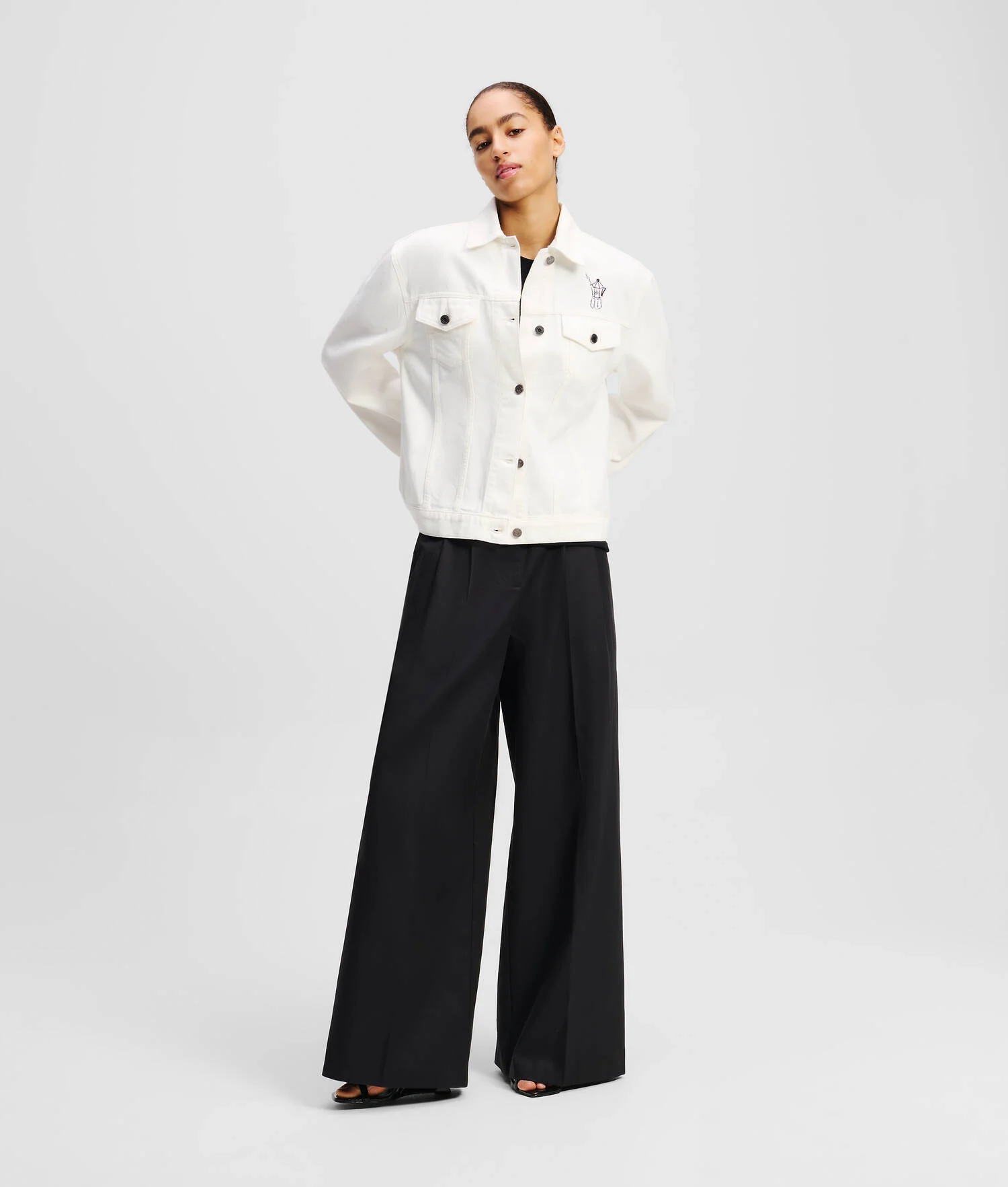 VESTE EN JEAN KL X JORGE PARRA - Denim Blanc Cassé