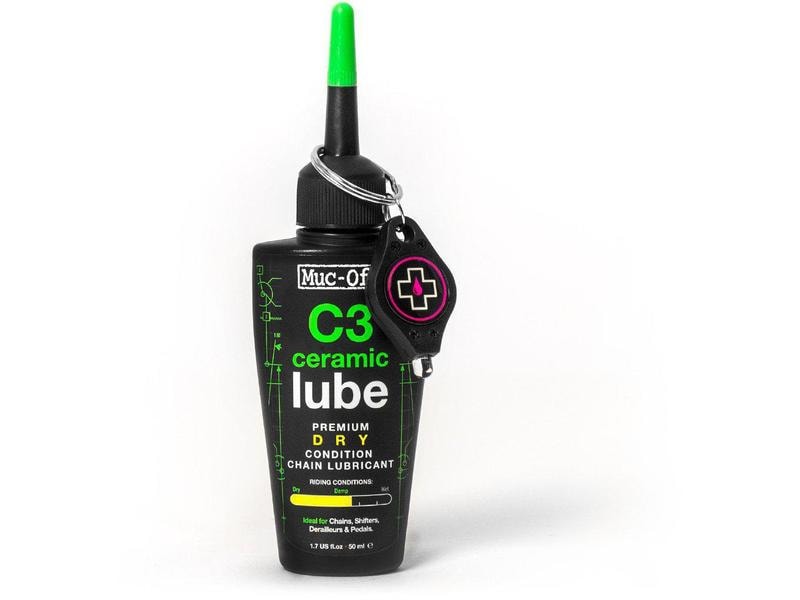 Muc-Off Kettenöl C3 Dry Ceramic Lube 50 ml Keramik-Schmiermittel für trockenes Wetter
