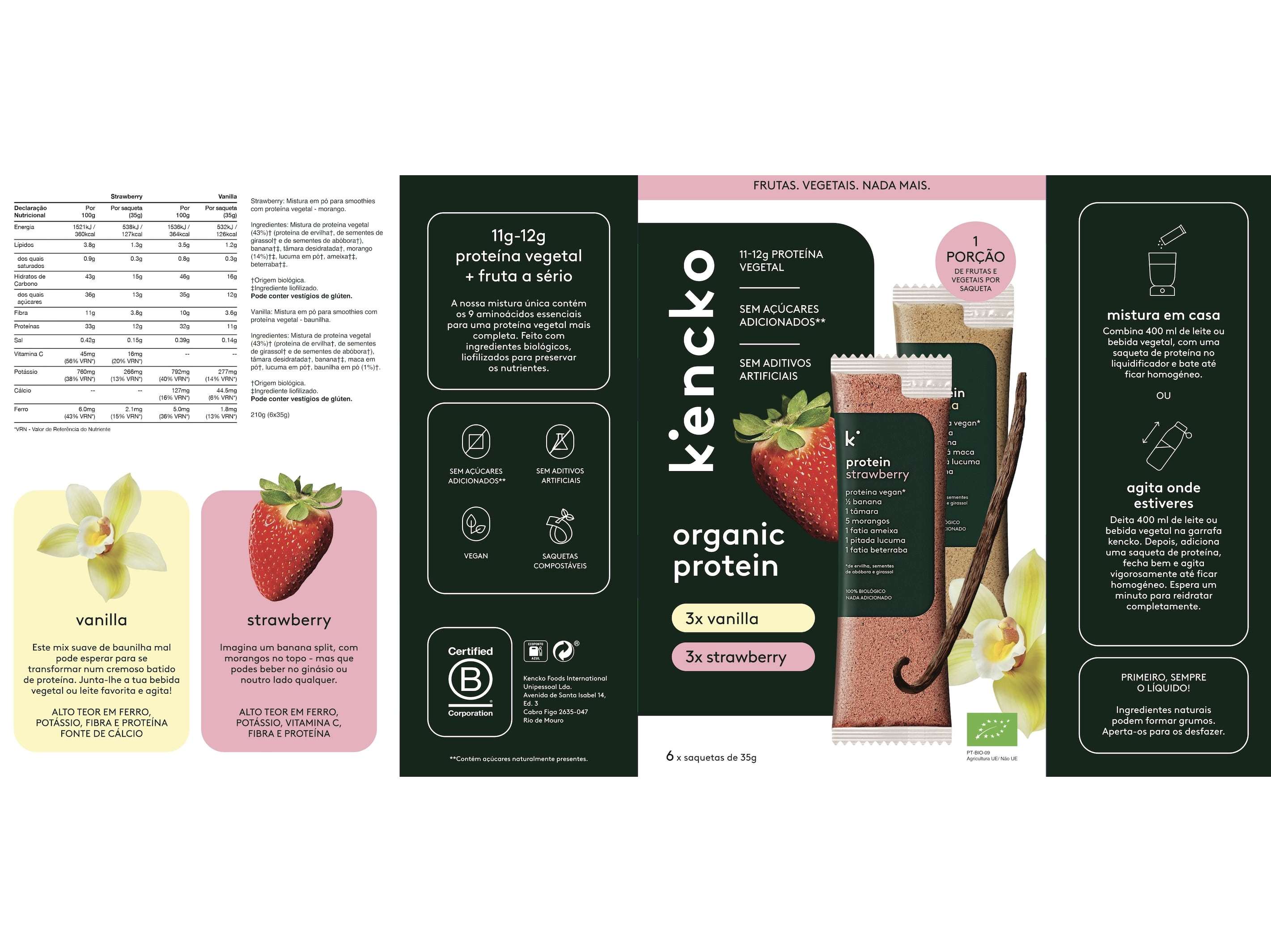 BATIDO KENCKO PROT VEGAN MOR. E BAUN. 6X35G