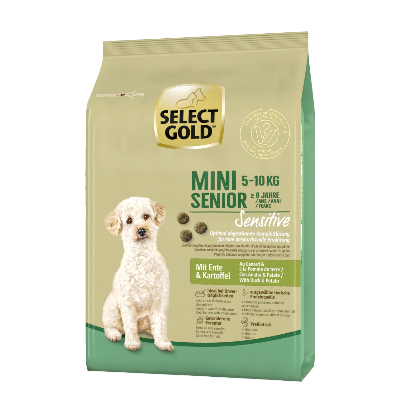 SELECT GOLD Sensitive Mini Senior Ente & Kartoffel 1 kg