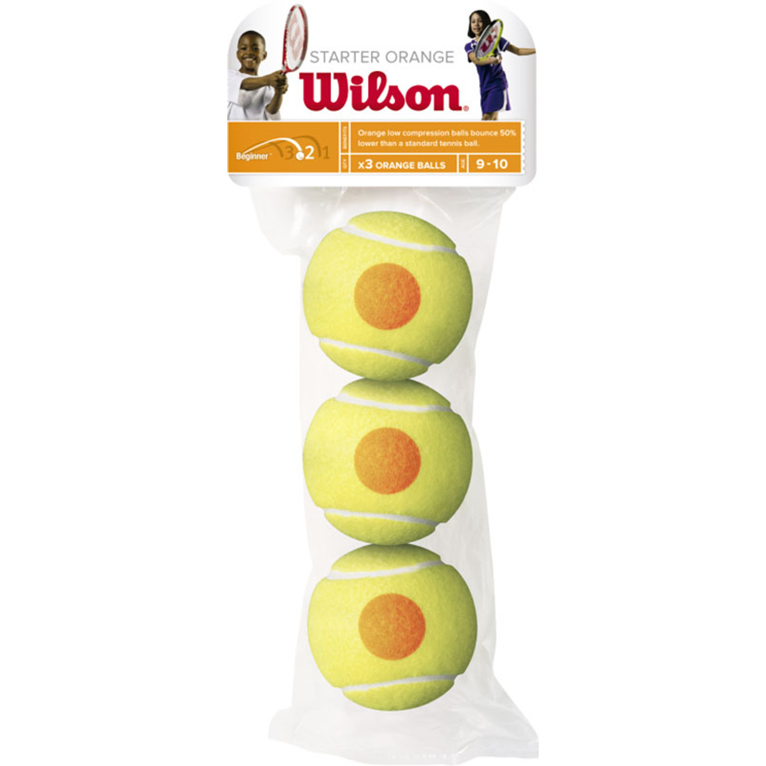 Wilson Starter Stage 2 Oranje 3 st.