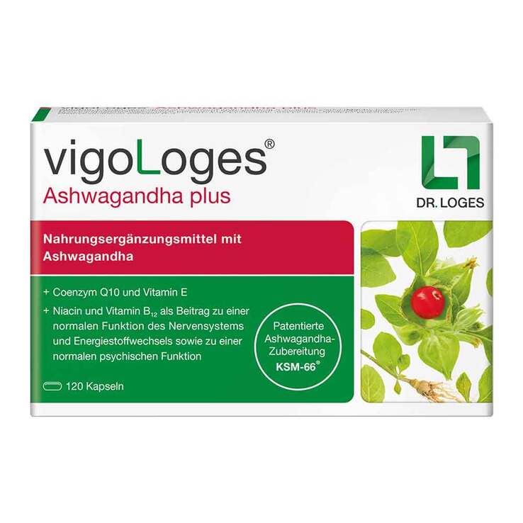 Vigologes Ashwagandha plus Kapseln, 60 St