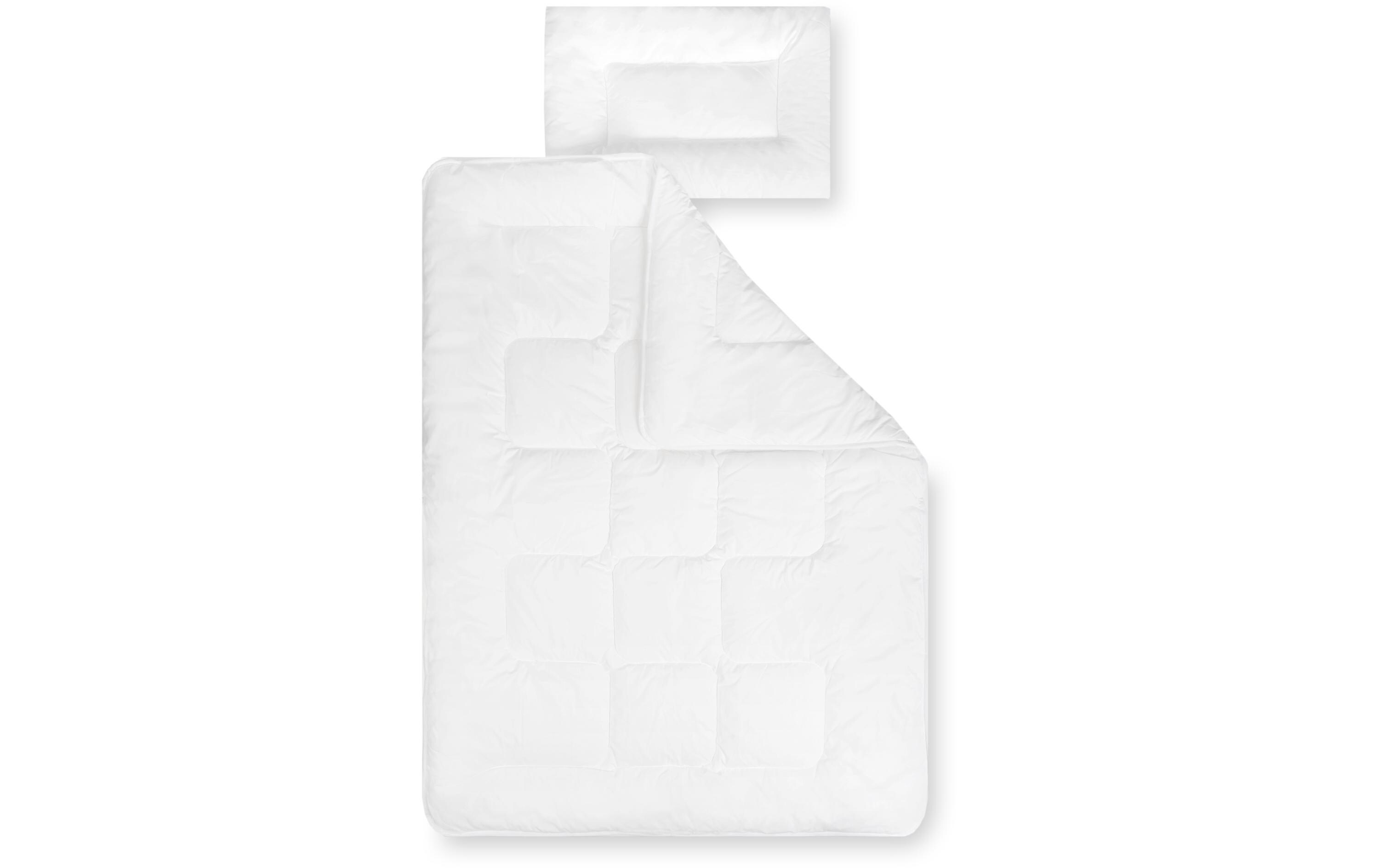 Kinder-Duvet Basic 100 x 135 cm + 40 x 60 cmKindersteppbett-Set
