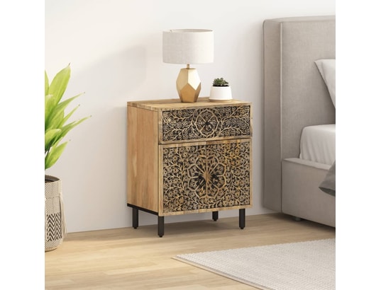 VIDAXL - Table de chevet 50x33x60 cm bois de manguier massif
