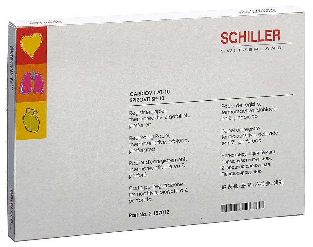 SCHILLER CARDIOVIT Reg Faltpapapier<br>1 Stück, AT10/SP10