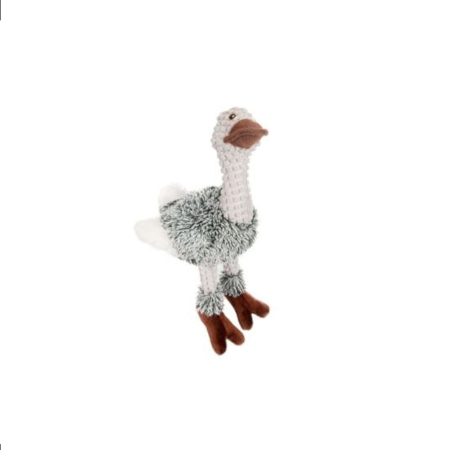Emu Flamingo de Pelúcia Cinza para Cães