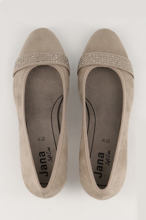 Pumps, Jana Shoes, Lederoptik, Ziersteine, Weite H