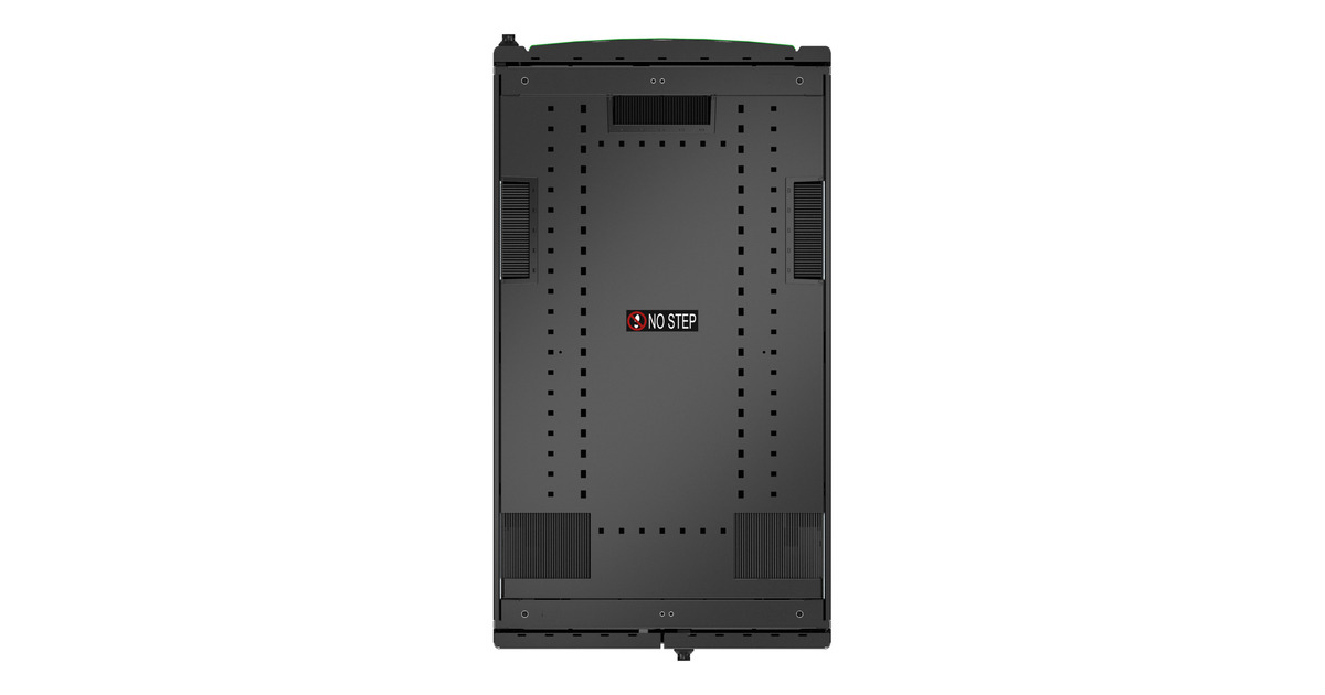 APCNetShelter SX AR3200B2, Colocation, 2 x 20U server rack  (Zwart/groen, 600B x 1070D mm, met zijpanelen)