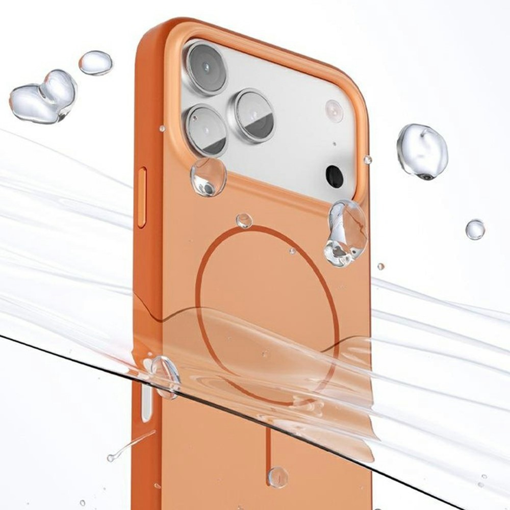 iPhone 17 Pro Max MagSafe Hybrid Hülle mit TPU Bumper - Beige / Grau