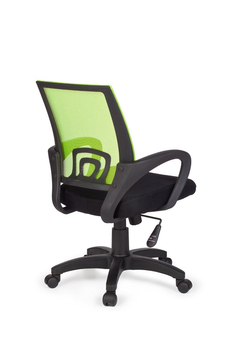 Bürostuhl - schwarz-limette - höhenverstellbar