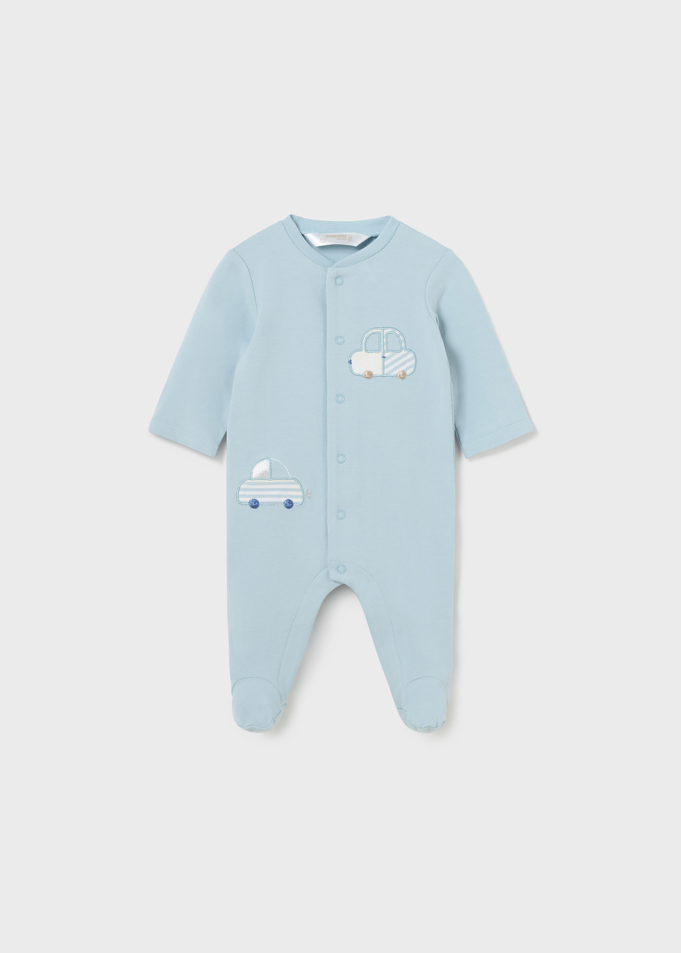 Conjunto de 2 macacões compridos Better Cotton para recém-nascidos, Niagara