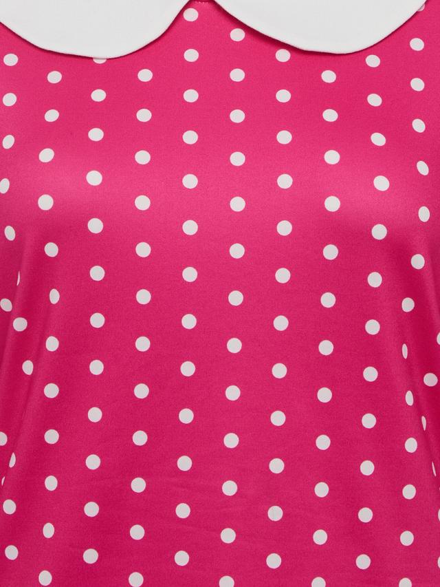Shirt mit Bubikragen und Punkten