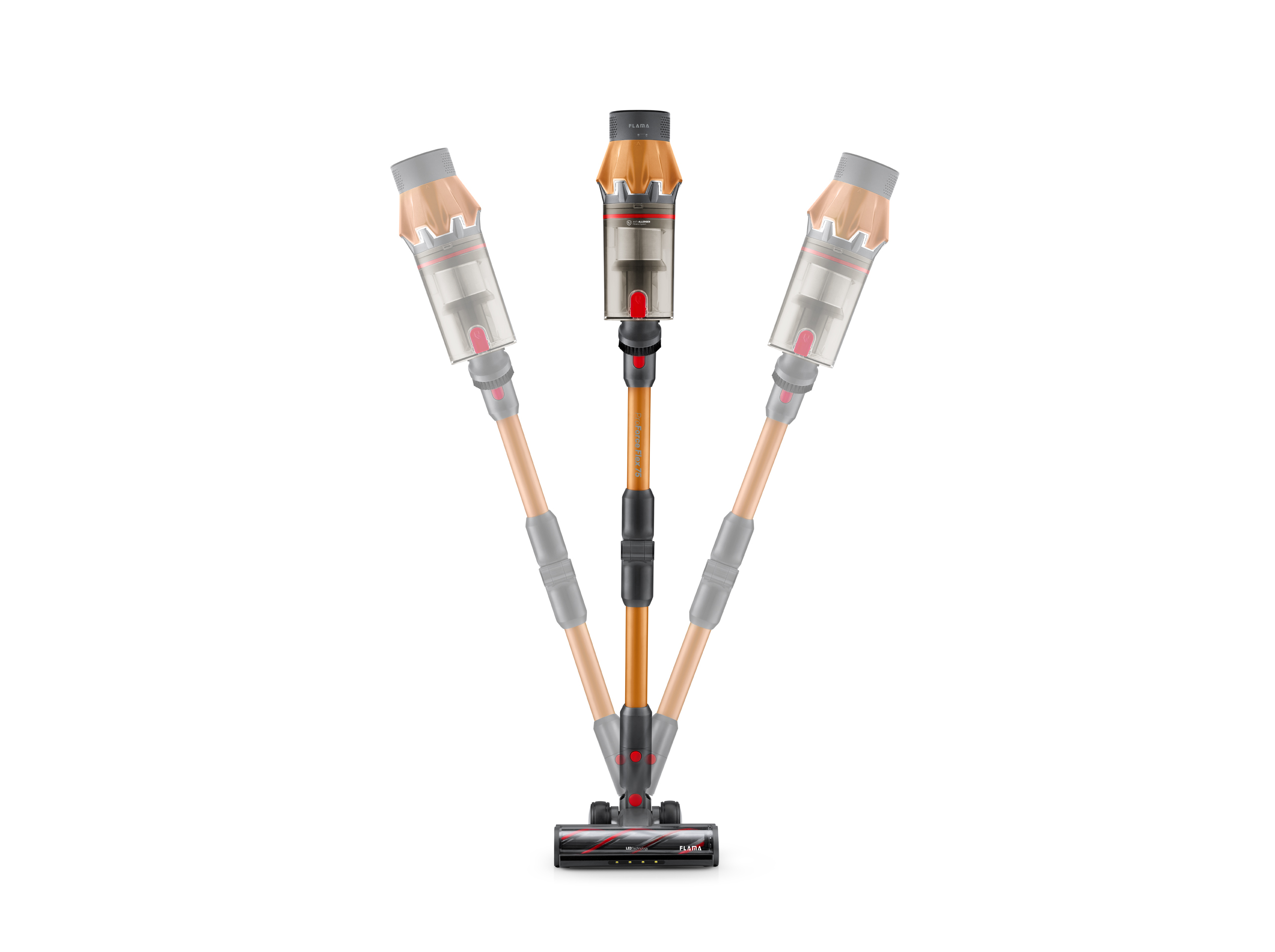 ASPIRADOR VERTICAL FLAMA 1647FL PROFORCE FLEX 75 28.8V