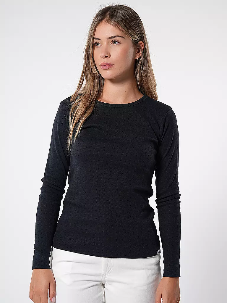 PENN&INK Langarmshirt dunkelblau