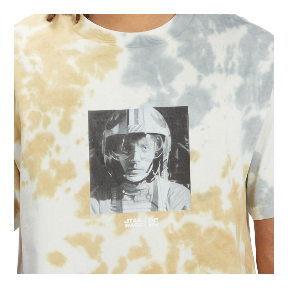 DC Shoes RED FIVE - Tee-shirt Homme lilywht/mojavetiedye
