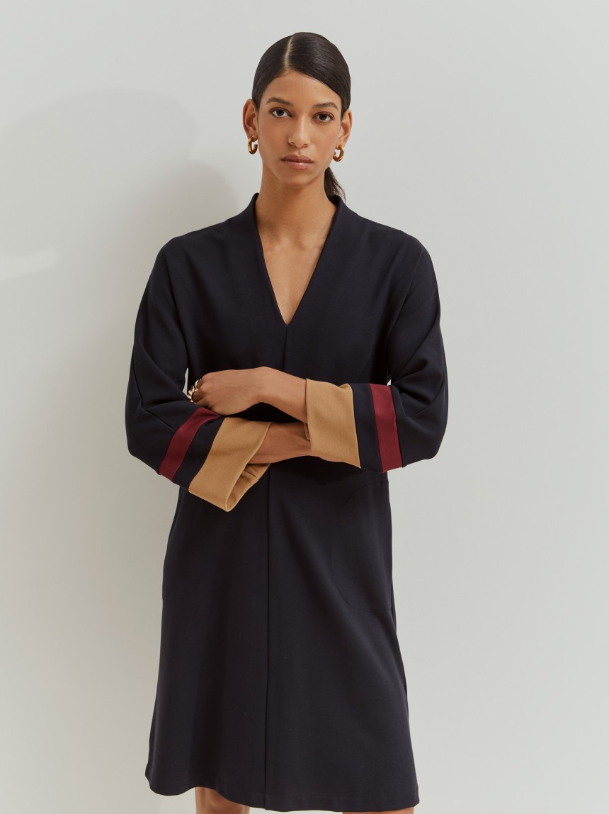 Vestido de malha curto