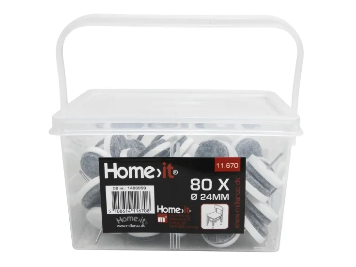 Home>it® glidesøm med filt Ø24 mm 80 stk grå