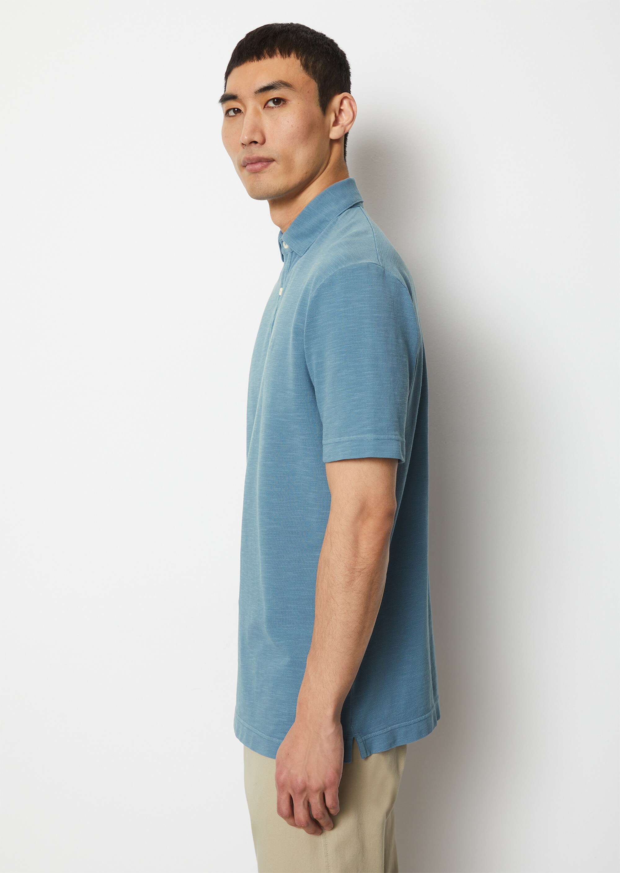 DfC Poloshirt Piqué regular in Piqué-Slub-Qualität