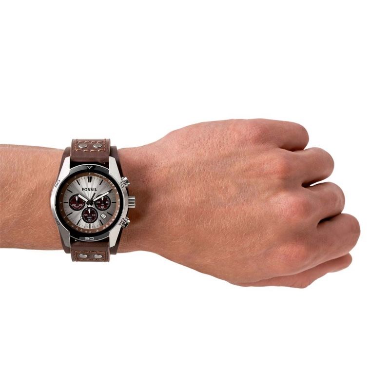 Montre Fossil Coachman homme quartz en cuir - CH2565