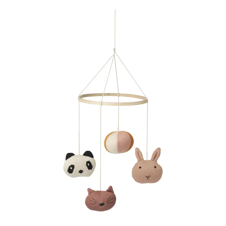 Liewood Mobile Melissa en bois et coton bio | Rose