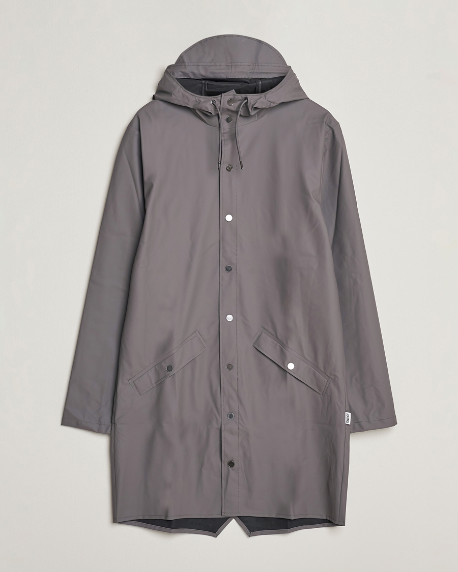 RAINS Long Jacket Grey