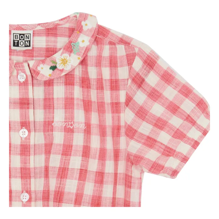 Bonton Chemise Airelle Vichy | Rouge