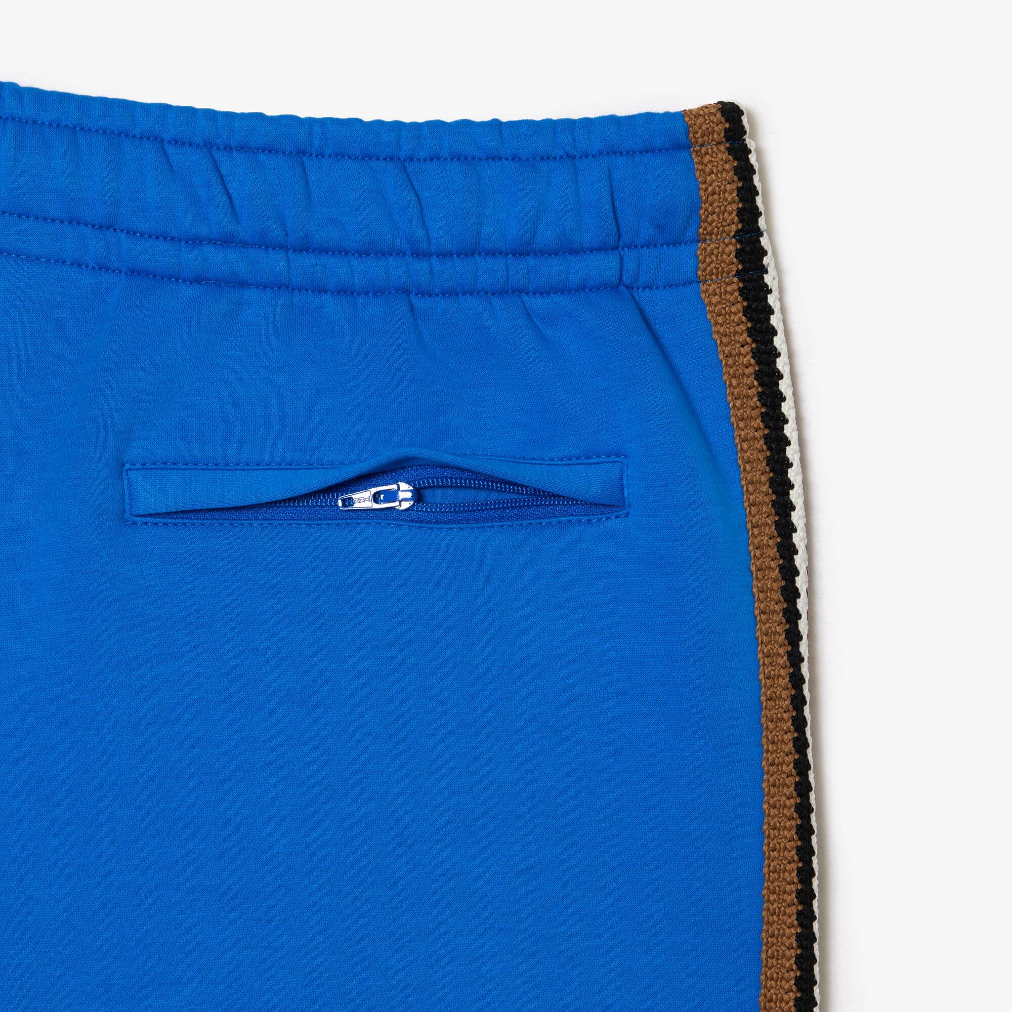 Pantalon de survêtement Paris bandes contrastées fabriqué en France Pantalons de survêtement - Bleu - Lacoste - Homme