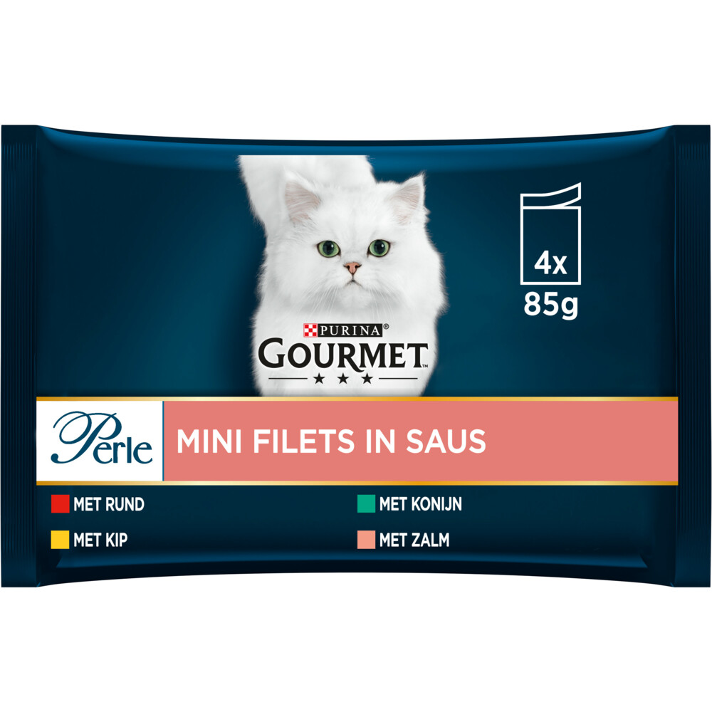 12x Gourmet Perle Mini Filets in Saus Multipack4 x 85 gr