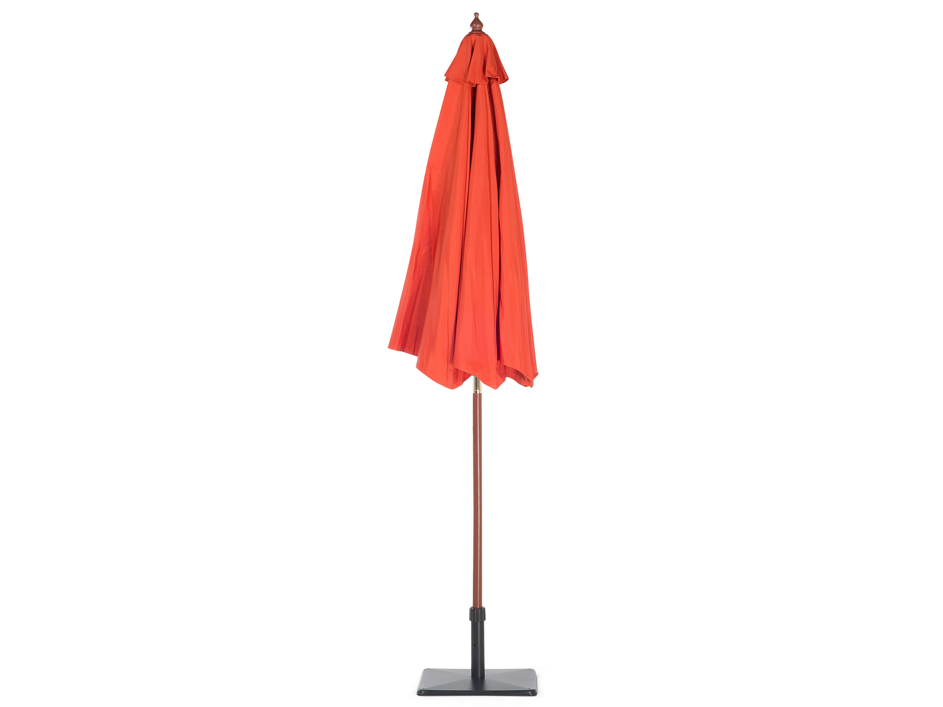 Tuinset 6-zits AMANTEA met parasol Acaciahout Rood