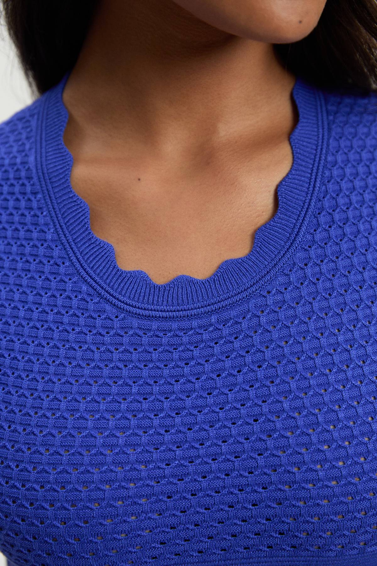 KarenMillen Robe Longue Tricotée à Dos Croisé et Point Texturé