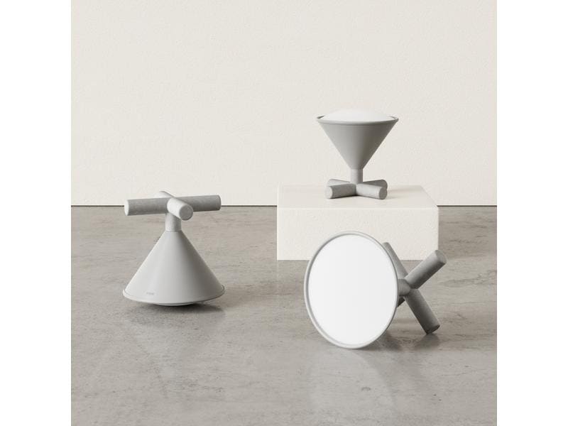 Umbra Tischleuchte Cono Grau LED Lampe