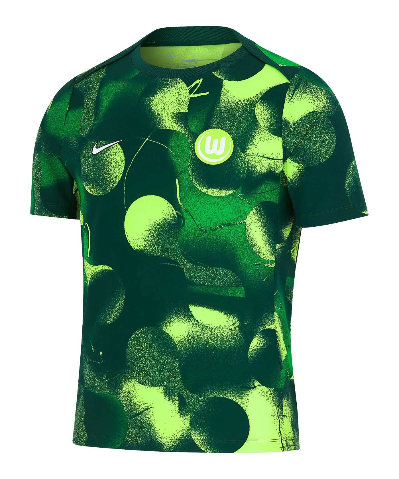 Nike VfL Wolfsburg Academy Pro Trainingsshirt Grün Weiss F399