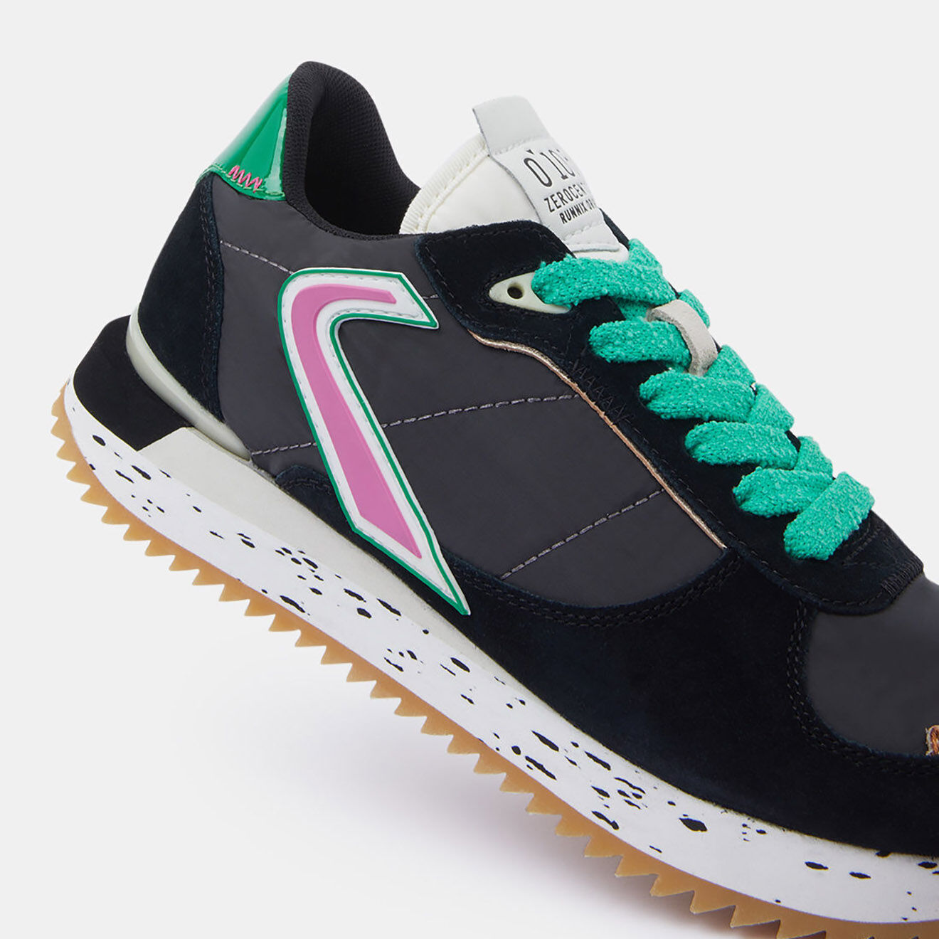 Zero 105 Baskets Running noir/vert