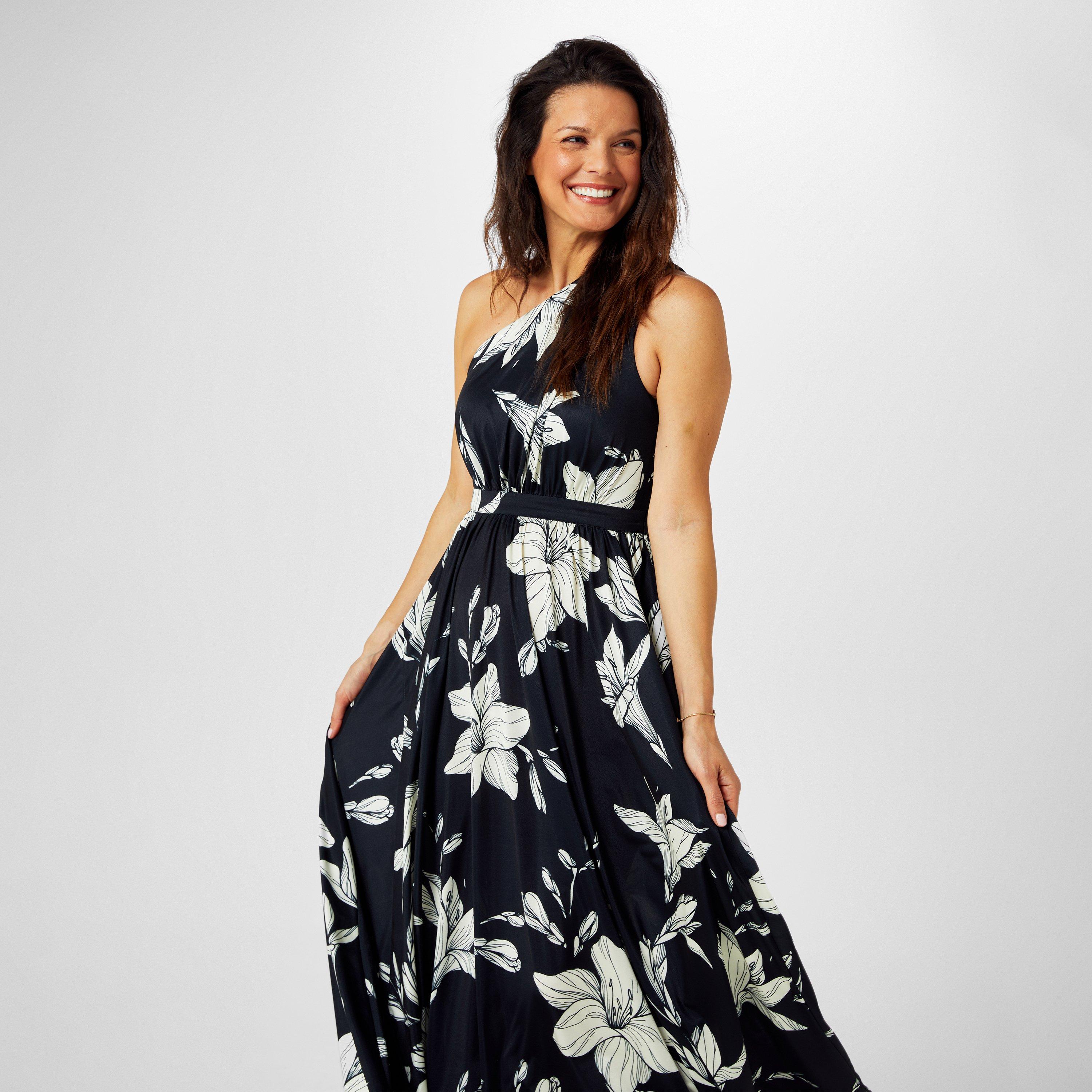 Biba One Shoulder Maxi Dress