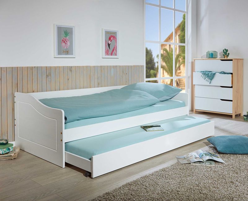 Kajuitbed Malte - Wit - Bedlade - Tijdloos en Functioneel