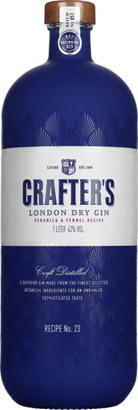 CRAFTER'S LONDON DRY GIN 1LTR