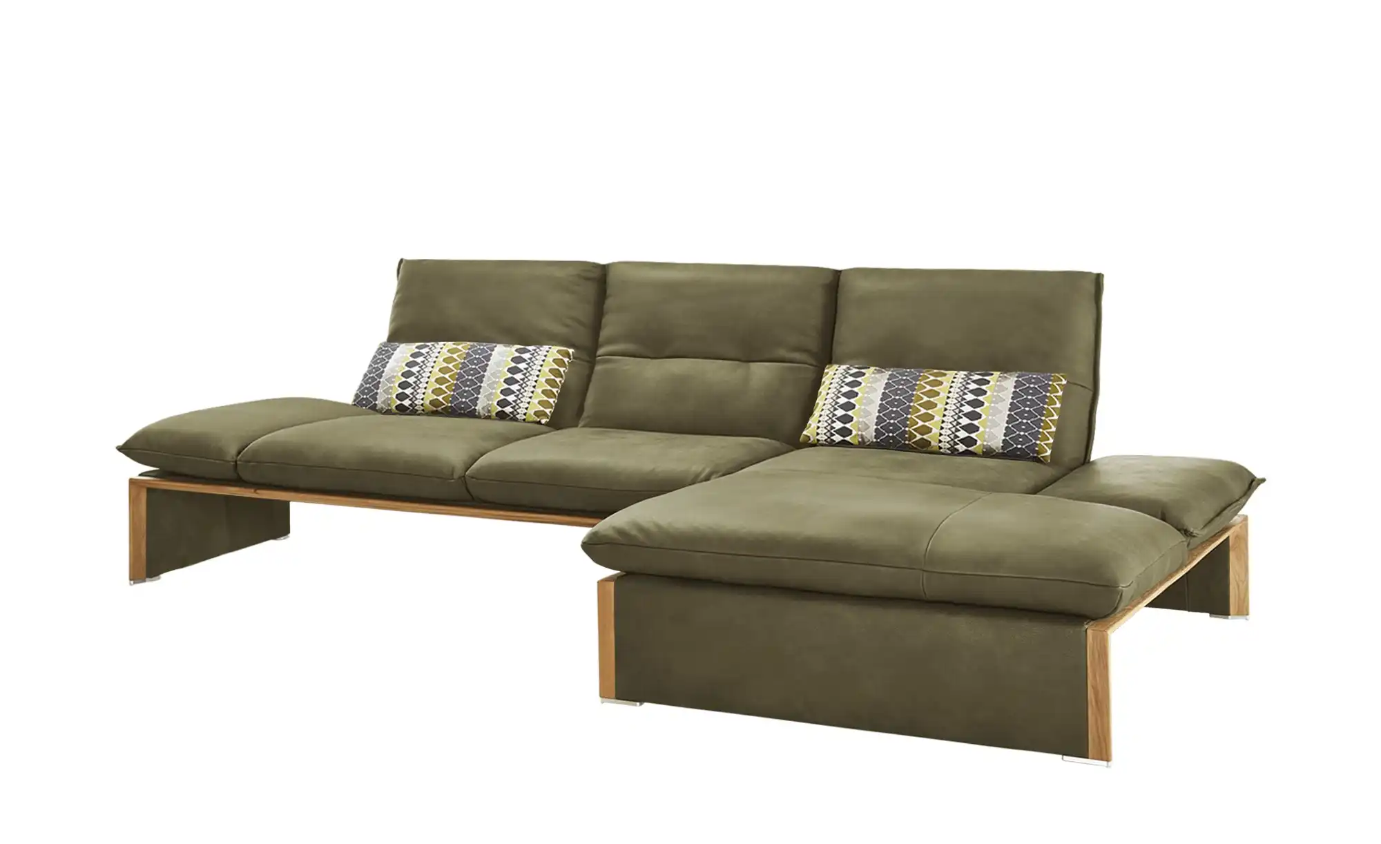 KOINOR  Leder-Ecksofa mit Massivholzrahmen aus Wildeiche Humfrey