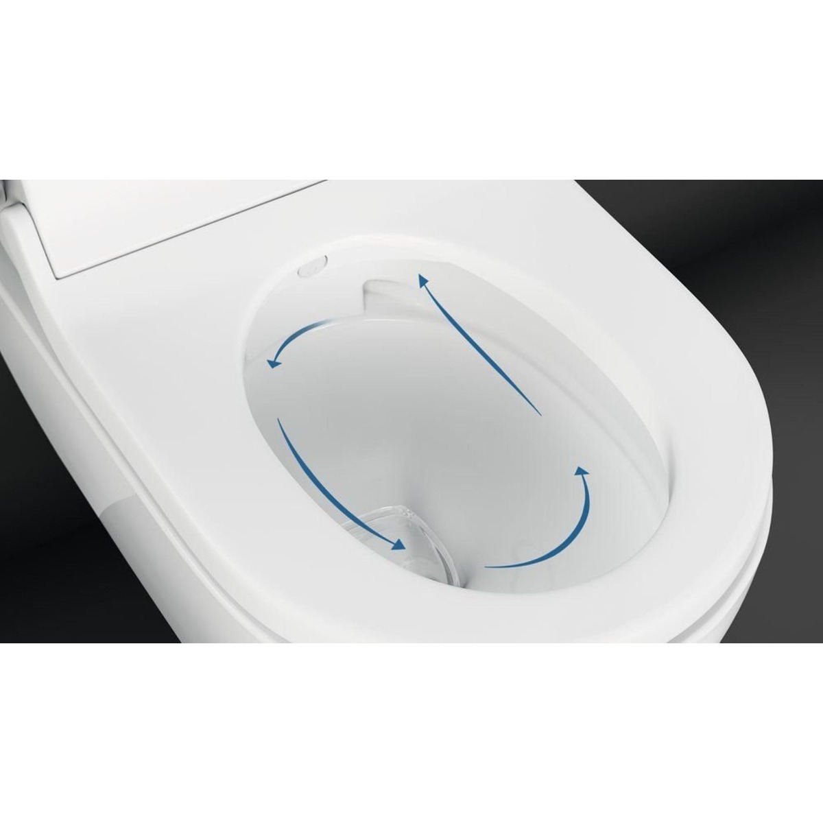 Geberit AquaClean Tuma Comfort douche wc met witte deksel en Rimfree toilet