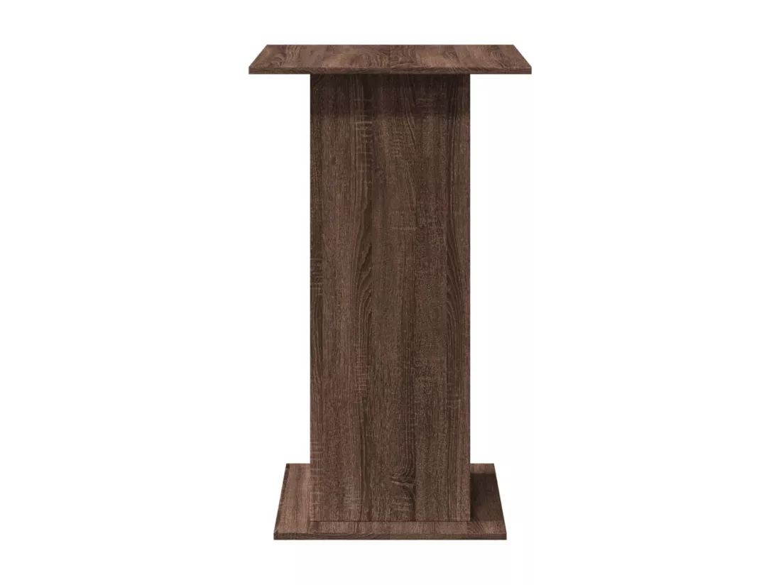 Table de bar avec rangement chêne marron bois d’ingénierie