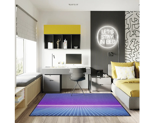 Retro Galaxy Gaming Vloerkleed 100x150 cm