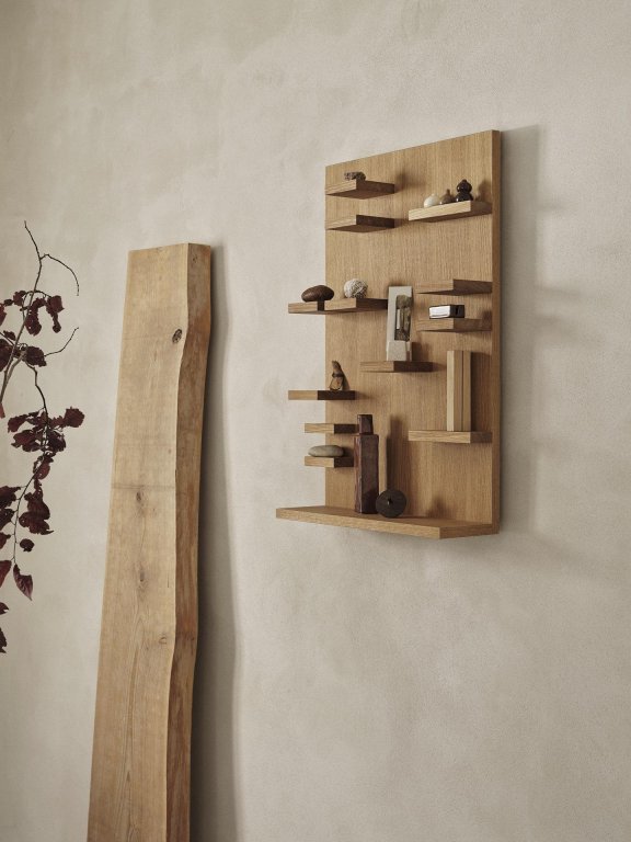 Ferm Living Parade wandplank 60 geolied eiken