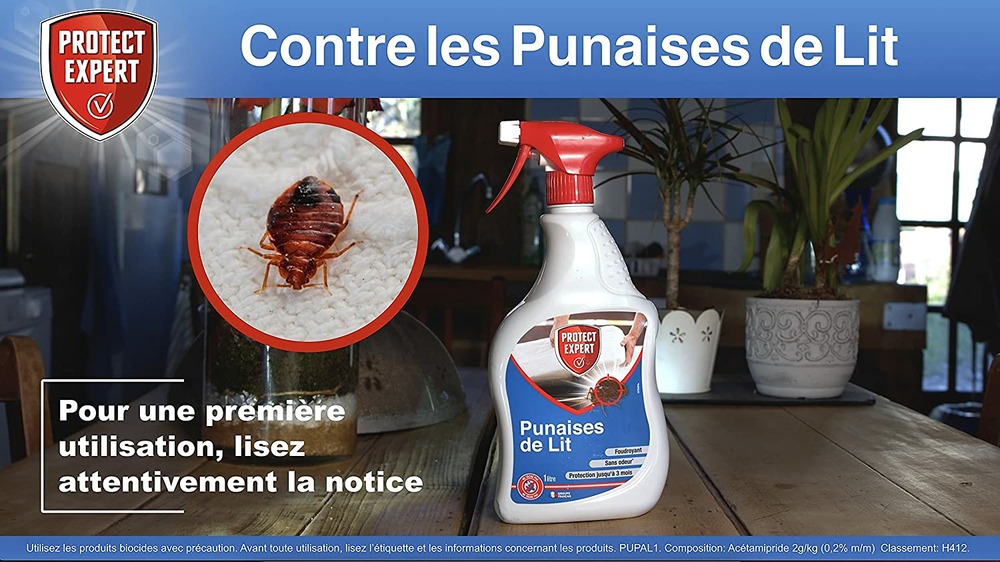 Lot de 2 spray anti-punaises de lits, foudroyant | prêt à l'emploi | 2