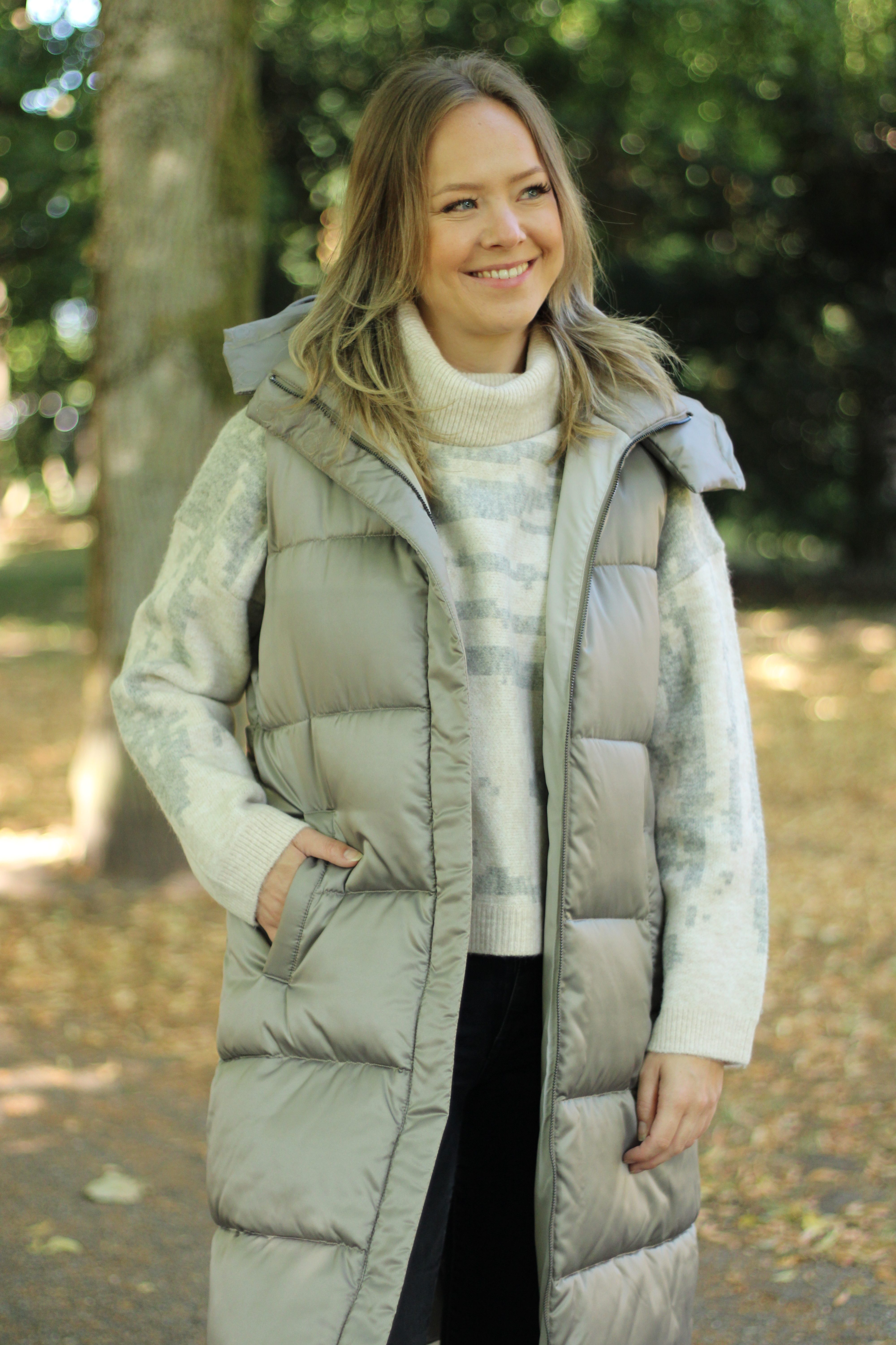 Rino & Pelle - Cherine Long Bodywarmer - Pebble