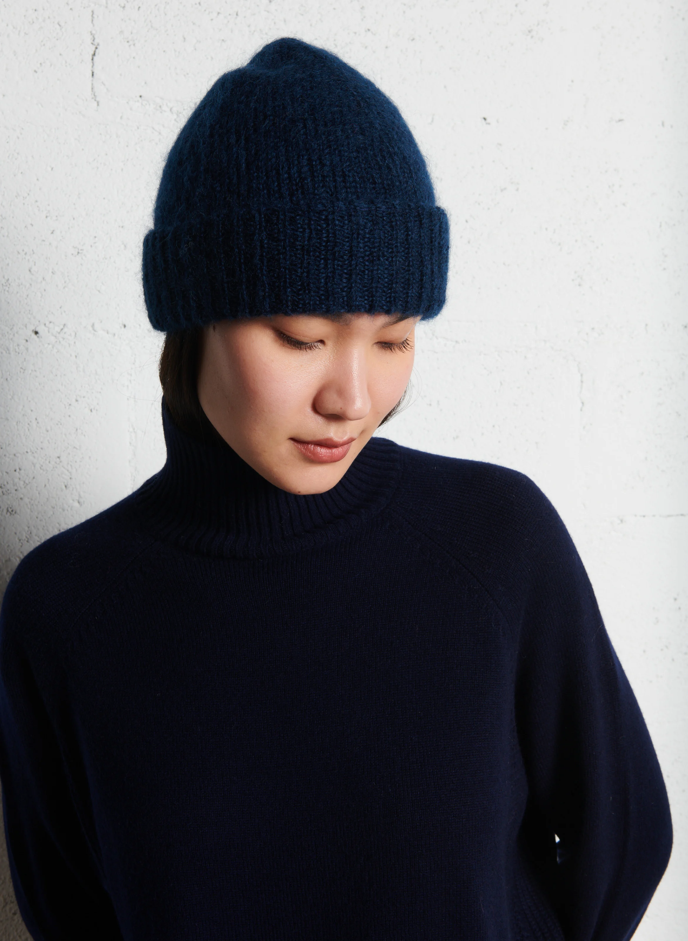 CHAMI - Bonnet en laine mélangée | Bleu