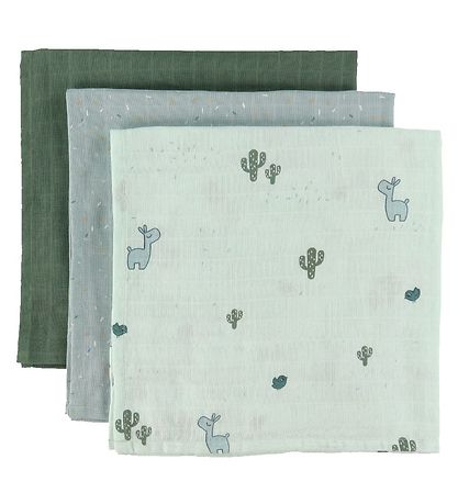 Done By Deer Spucktücher - 3er-Pack - 70x70 cm - Lalee Blue