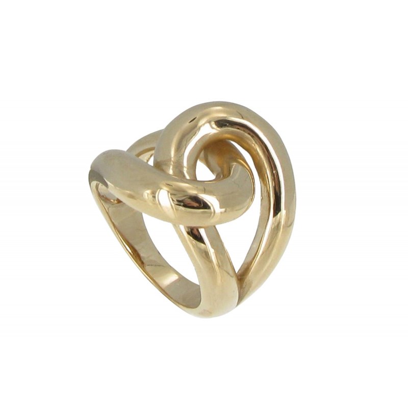 Bague Plaqué Or Entrelacée