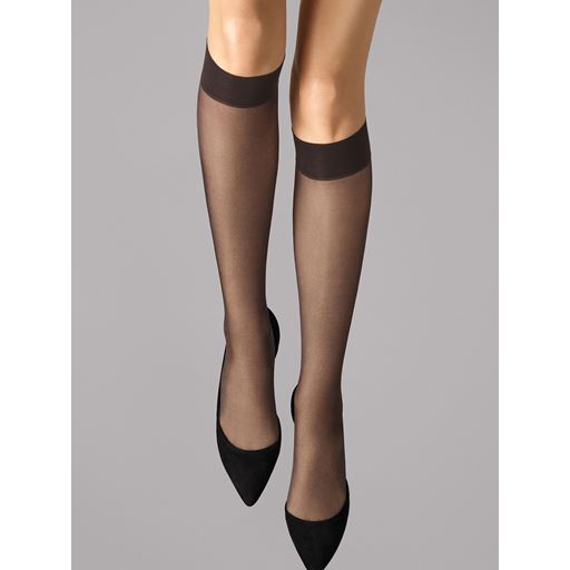 Wolford Satin Touch 20 Knee-Highs, Sort, M