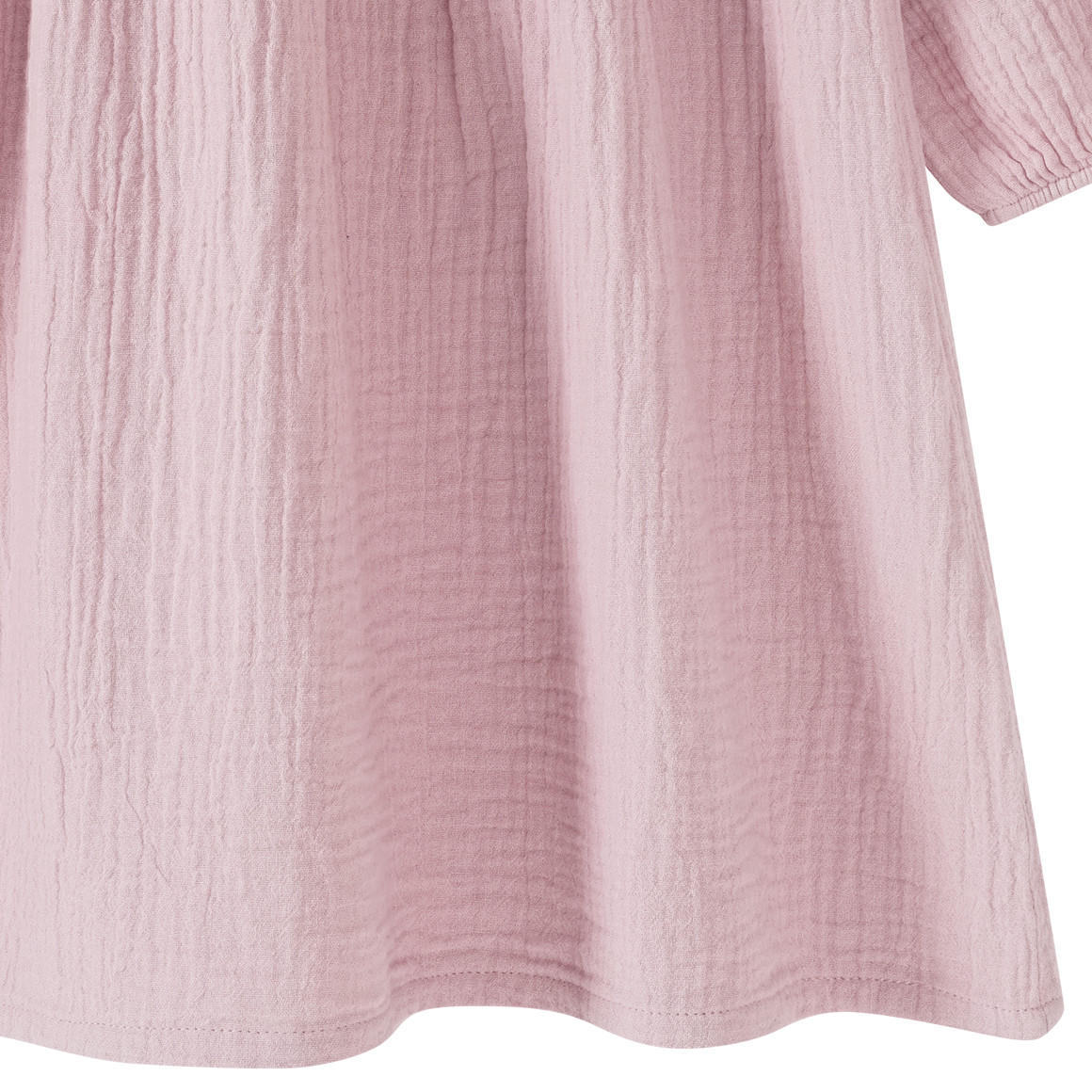 Topolino Pure Collection Mädchen Musselin-Kleid mit Teilungsnaht rosa