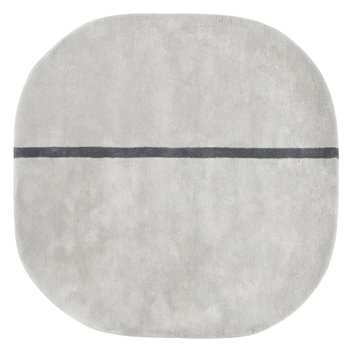 Normann Copenhagen - Oona Teppich, 140 x 140 cm, blau